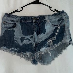 Celebrity Pink Acid Wash Jean Shorts